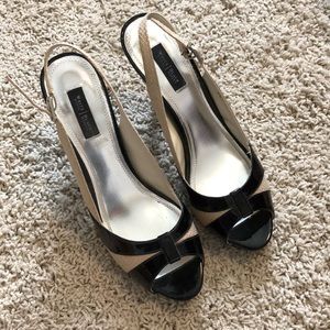 WHBM Sling back platform heel. Size 8.5